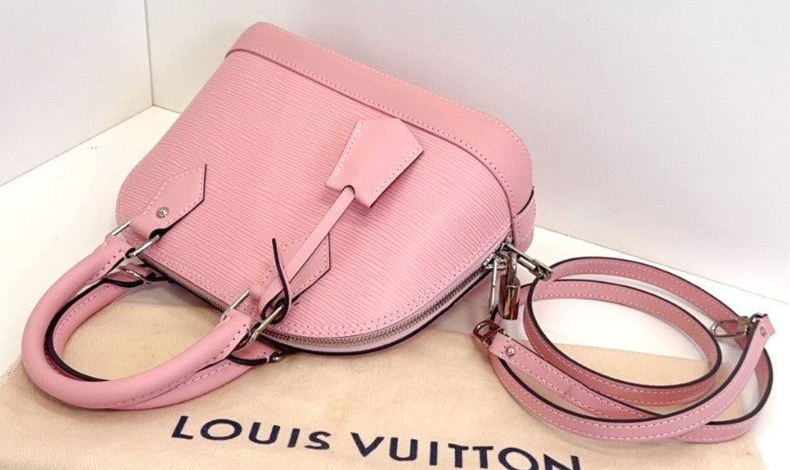Louis Vuitton Alma bb Epi Leather Handbag 2WAY Shoulder bag Sakura Pink Women