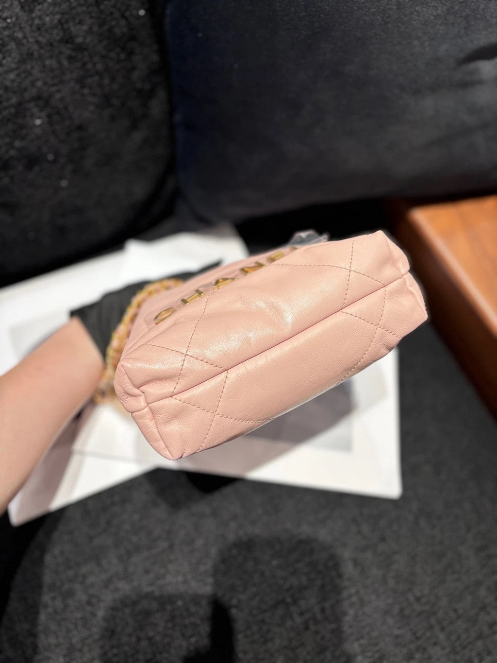 CHANEL 22Bag Mini Pink Shoulder Bag For Women