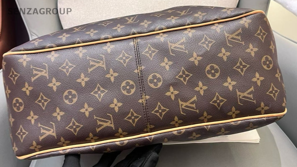Louis Vuitton Delightful MM Monogram Shoulder Bag Brown Gold Women Classic