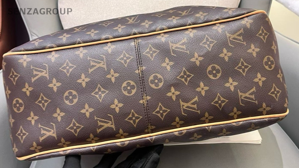 Louis Vuitton Delightful MM Monogram Shoulder Bag Brown Gold Women Classic