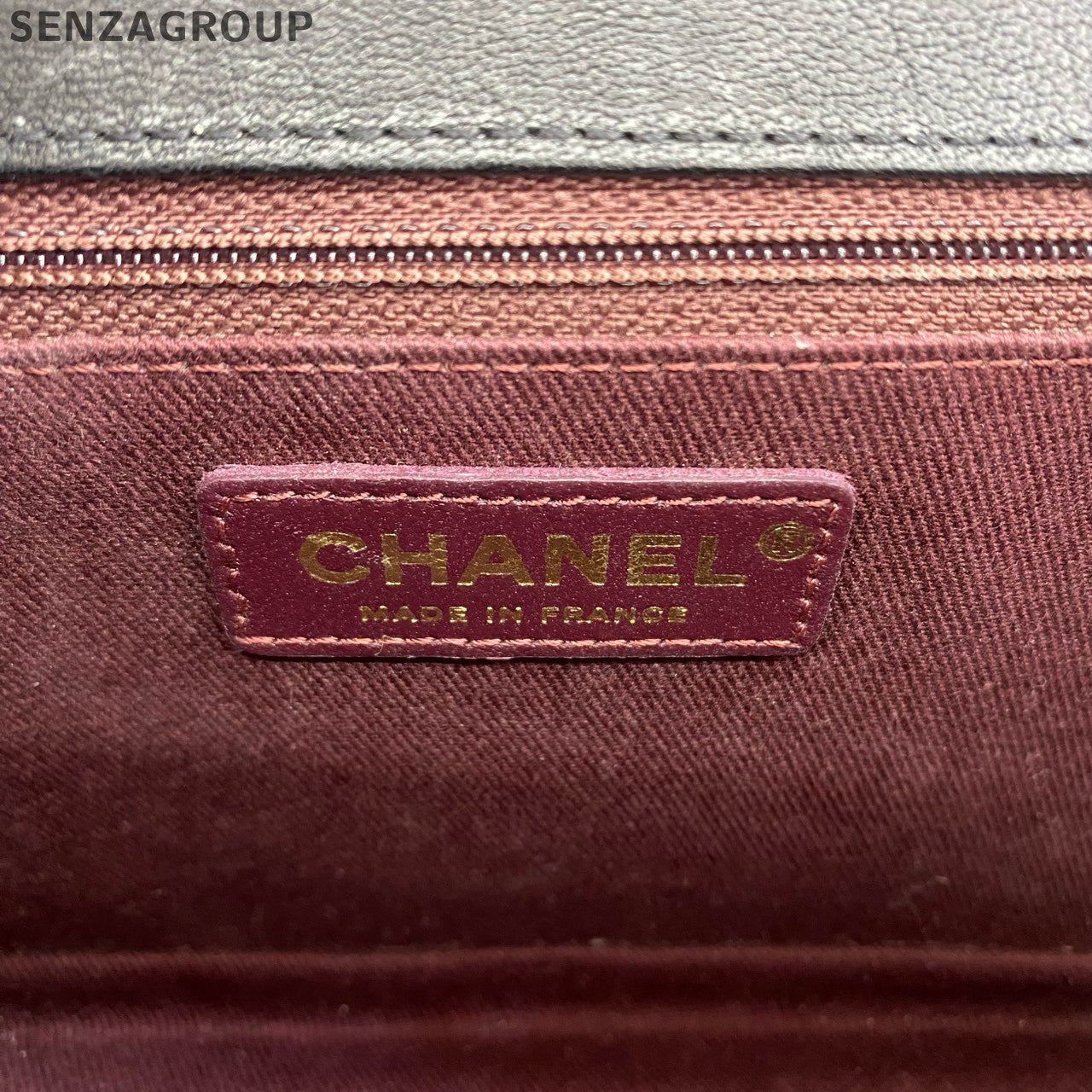Chanel Bombay Series Messenger Chain Shoulder Crossbody Bag Black Gold