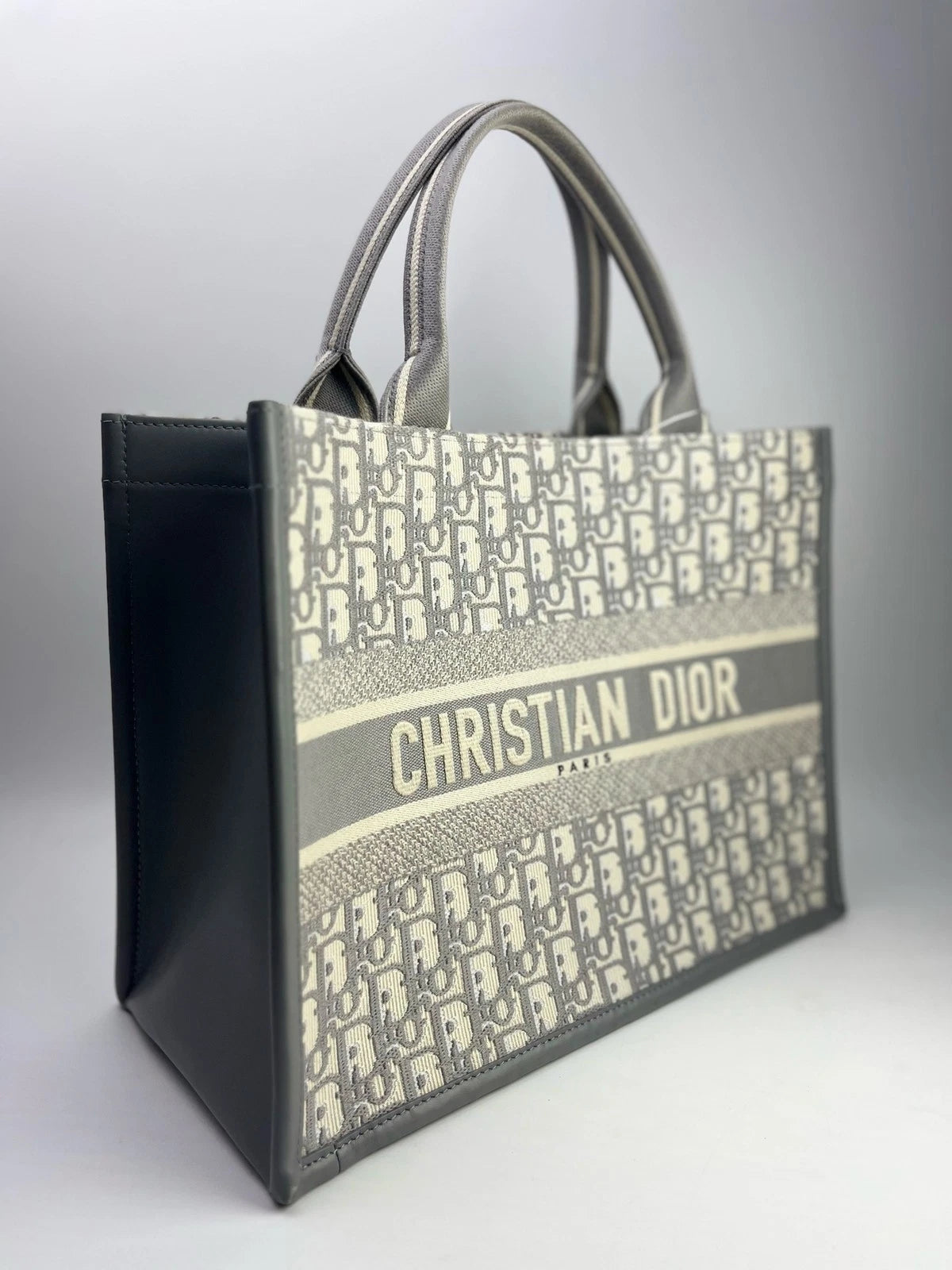 Dior New Gray Monogram Canvas Crossbody Bag For Women