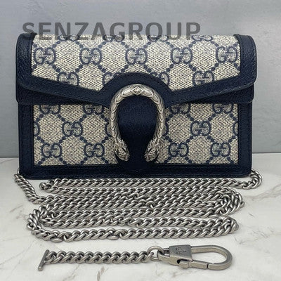 Gucci Dionysus Mini Navy Blue Chain Shoulder Crossbody Bag for Women