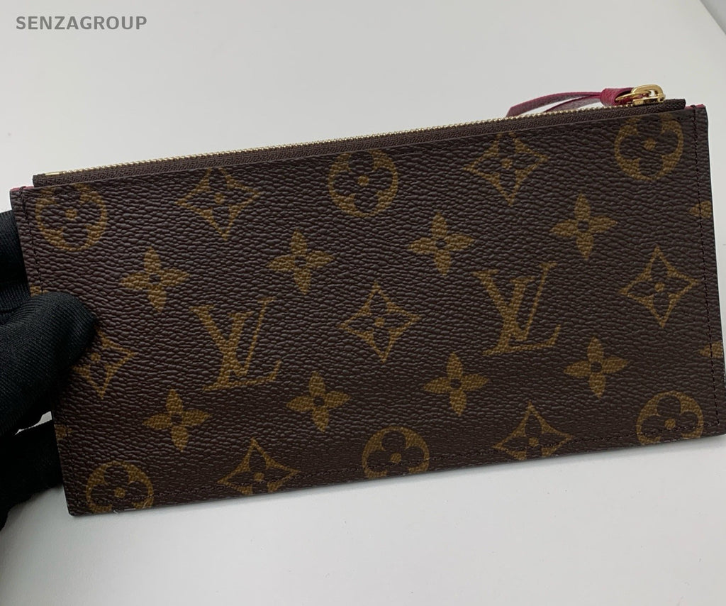 Louis Vuitton Monogram Chain Shoulder Bag Clutch Brown Gold Women Classic