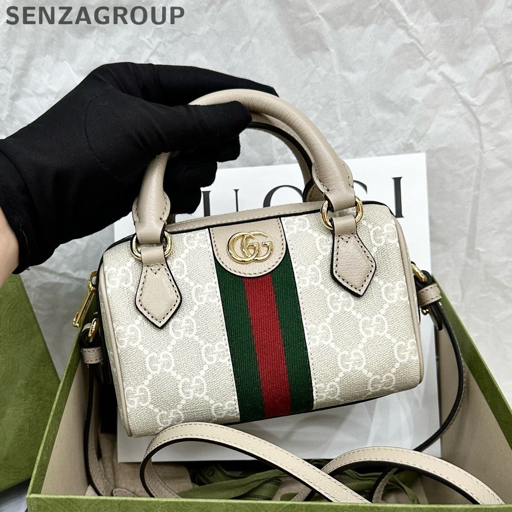 Gucci Ophidia Nano Bag Beige Women's Classic Shoulder Crossbody Bag