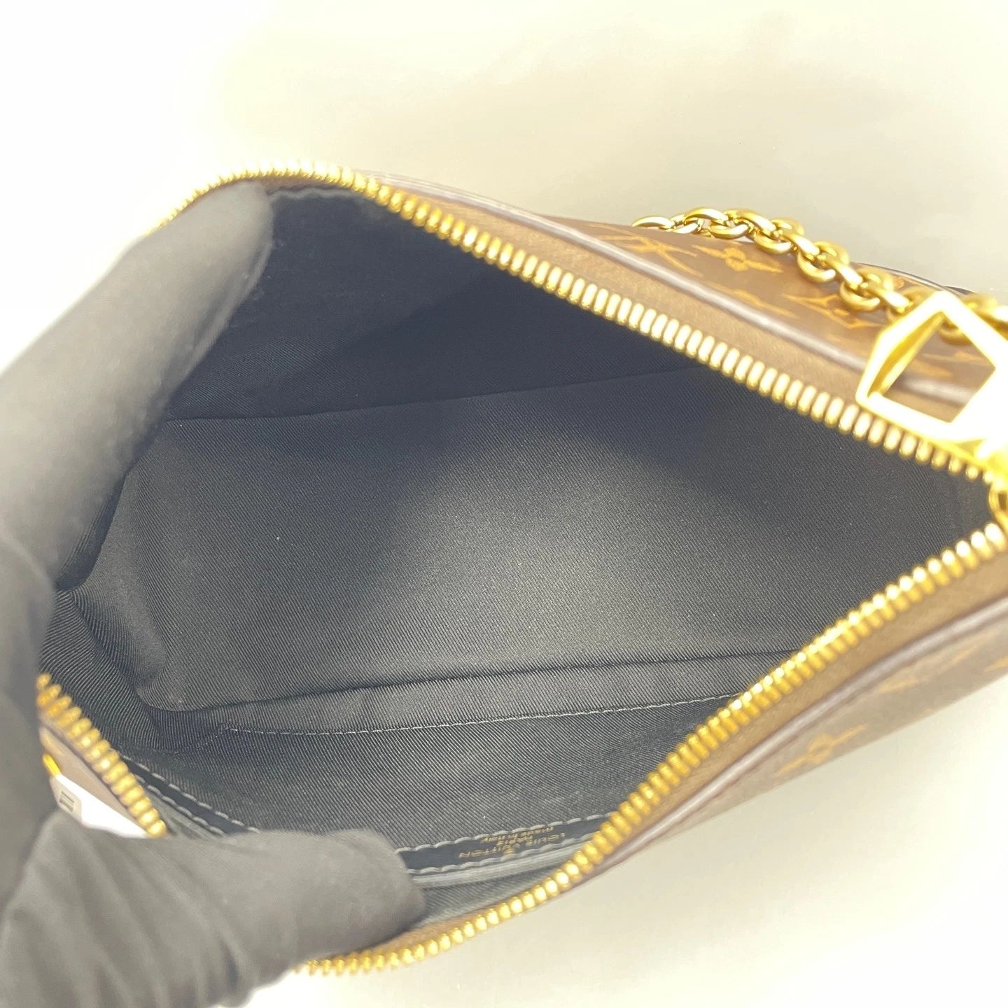 Pre-owned Louis Vuitton Monogram Canvas Black Shoulder Bag For Women
