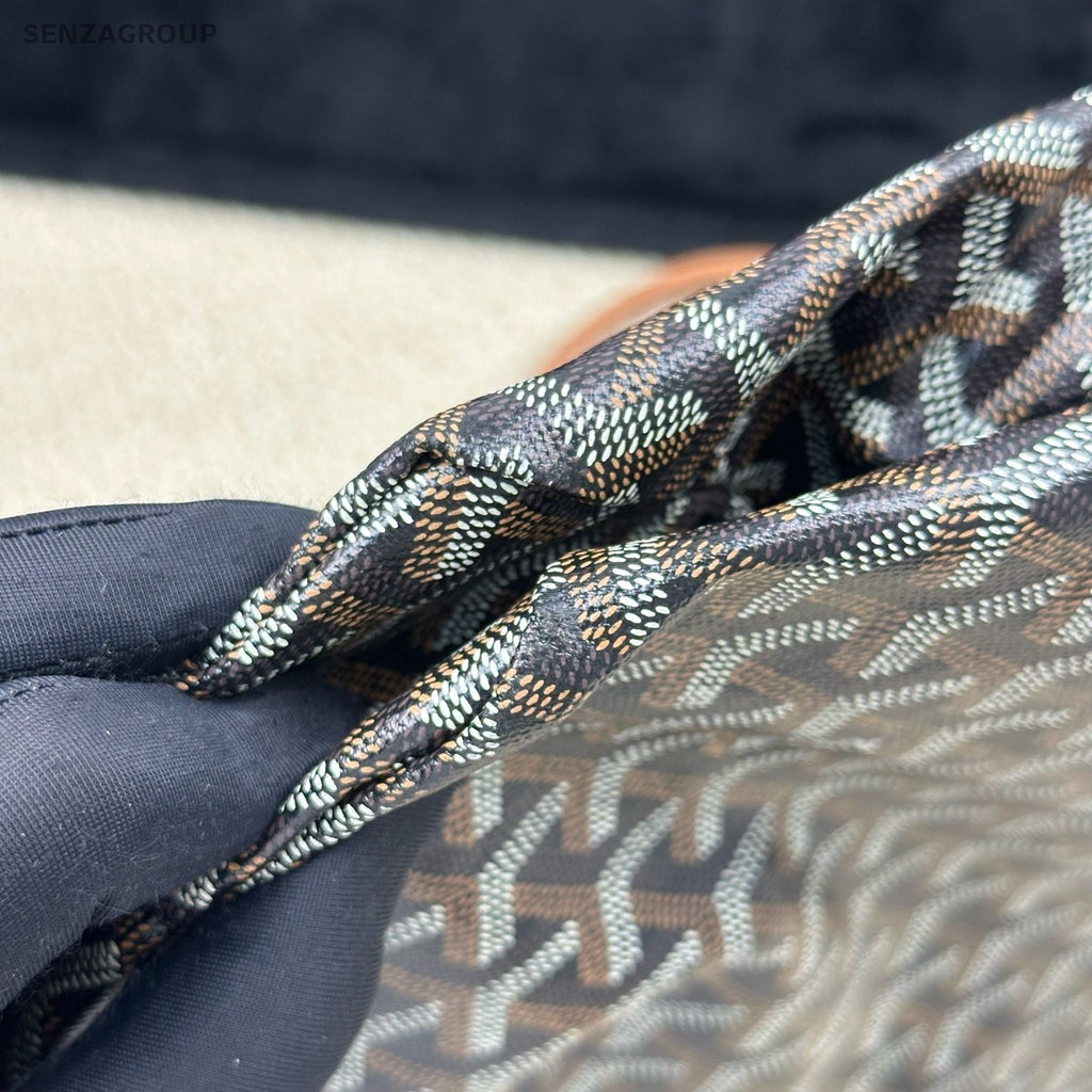 Goyard GM Canvas Monogram Tote Shoulder Bag With Pouch Women Black.
