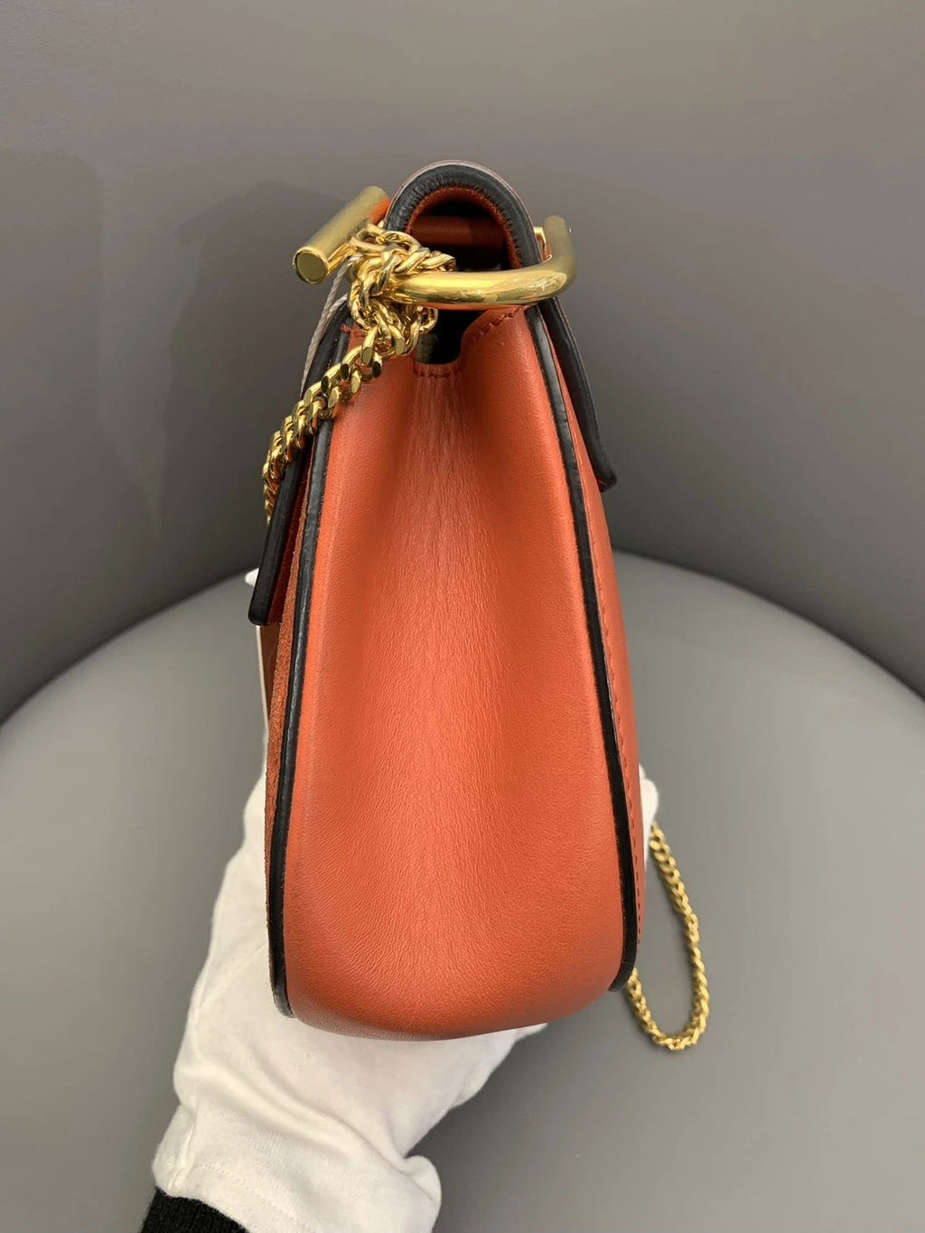Chloe Drew Medium Red Crossbody Bag For Women