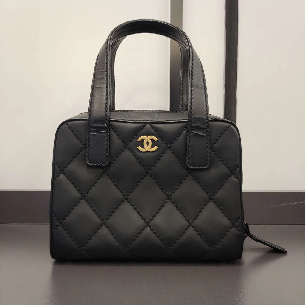 CHANEL Mini Bowling Boston Handbag For Women