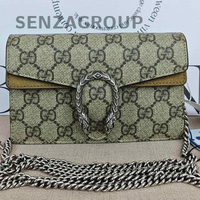 Gucci Dionysus Mini Suede Chain Shoulder Bag Silver Hardware Women's Fashion
