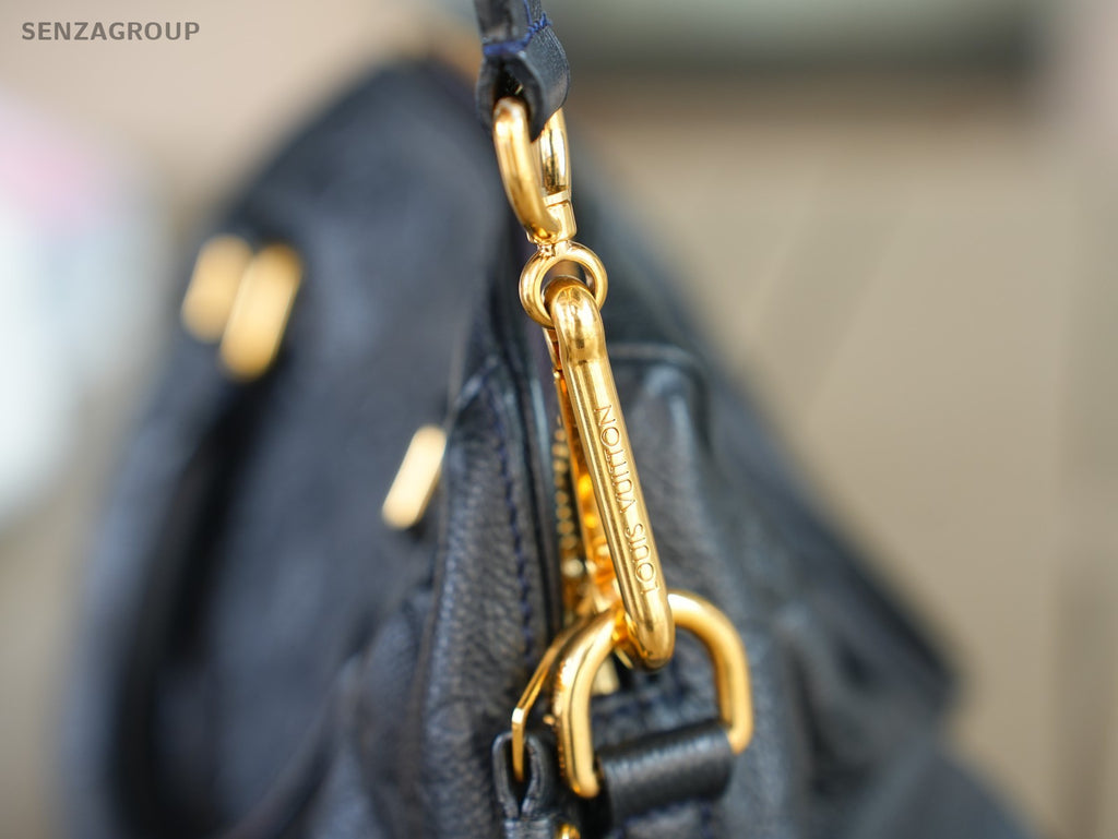 Louis Vuitton Speedy25 Monogram Empreinte 2way Shoulder Handbag Navy