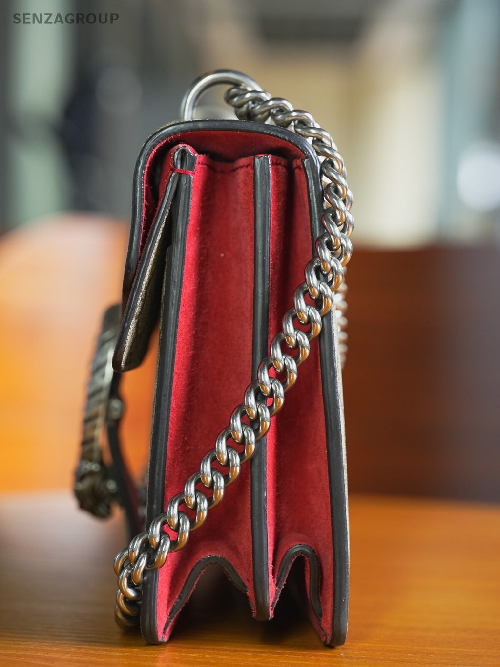 GUCCI Dionysus GG red Shoulder bag Crossbody