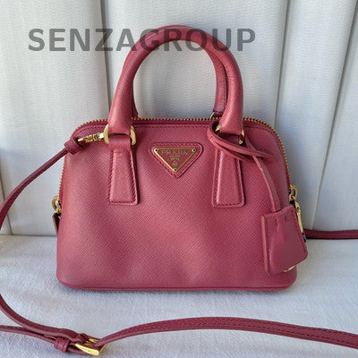 Prada Mini Saffiano Galleria Bag in Pink Gold - Classic & Fashionable