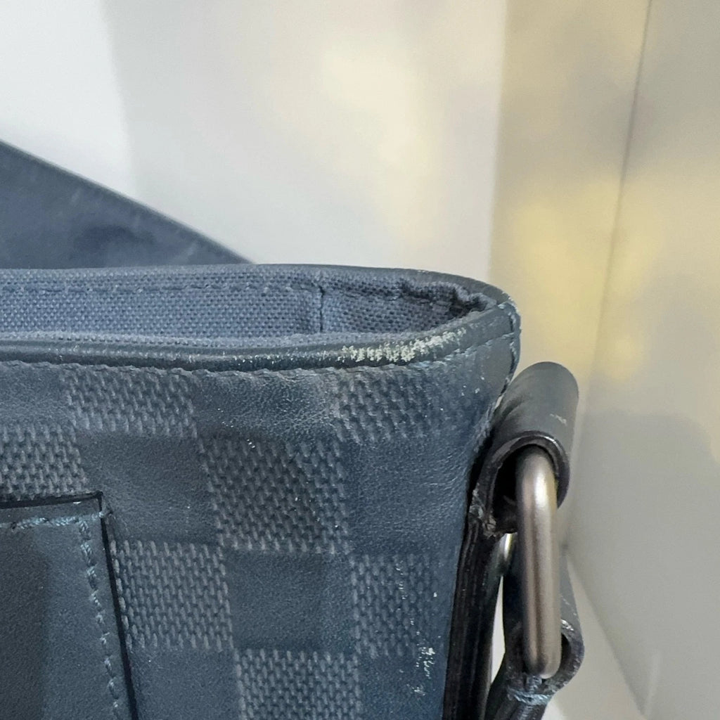 Louis Vuitton Blue Damier Canvas Crossbody Shoulder Bag For Women