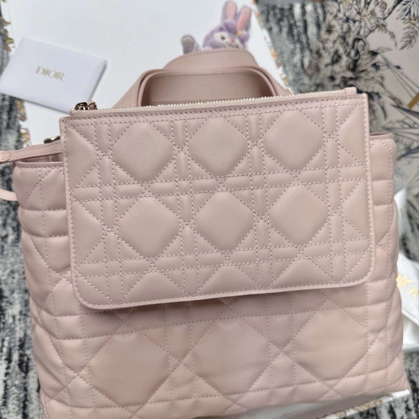 Dior Toujours Medium Horizontal Pink Tote Bag For Women