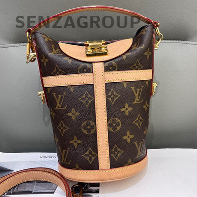 Louis Vuitton Monogram French Wallet Brown Gold Clasp Women's Classic