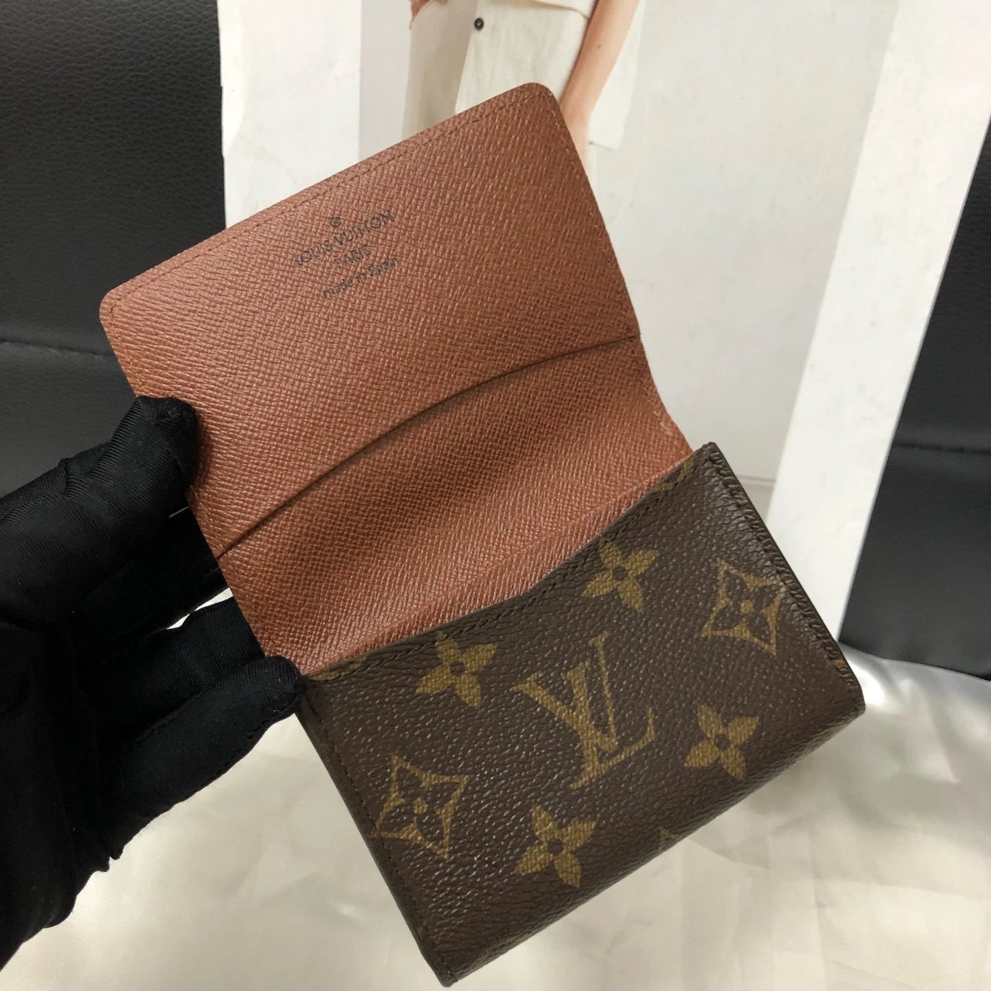 Louis Vuitton Monogram Canvas Card Holder Coin Purse Excellent