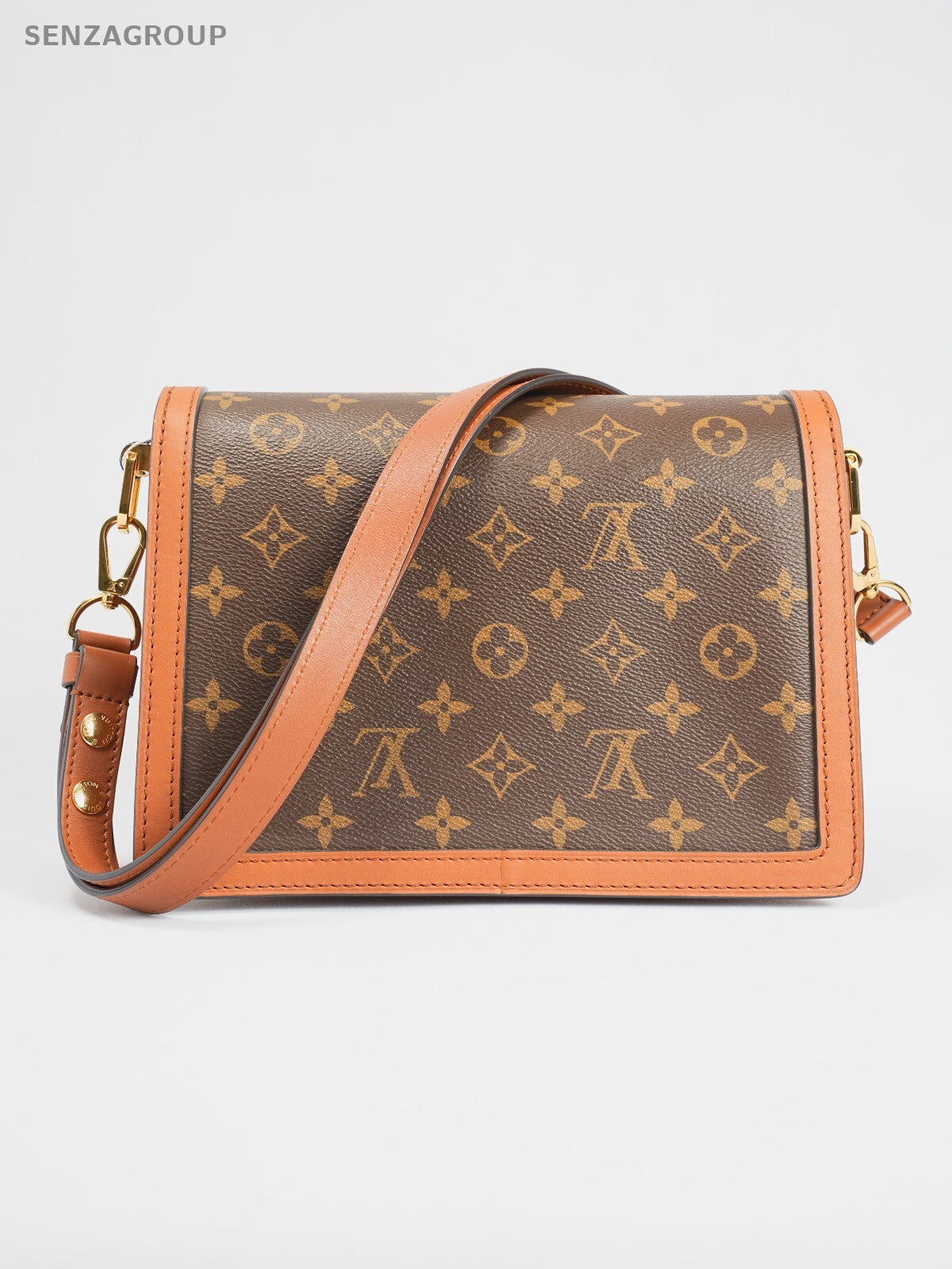 LOUIS VUITTON Monogram Reverse Dauphine MM  Shoulder Bag M44391 CHIP VERSION