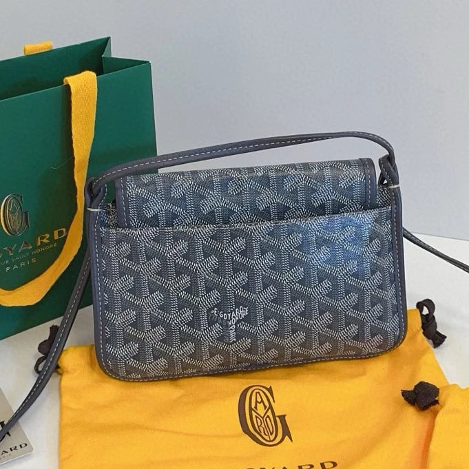 Goyard Plumet WOC Shoulder Bag Crossbody Gray Silver Unisex Adults Classic