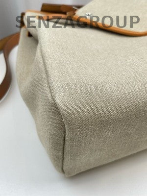 Hermès Herbag Handbag Beige Silver Women's Classic Fashion