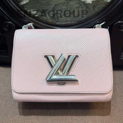 Louis Vuitton Epi Twist Small Pink Silver Shoulder Bag Classic Women