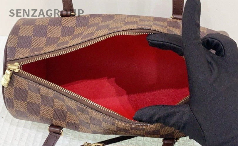 Louis Vuitton Papillon Damier Ebene Handbag Purse Shoulder bag Brown