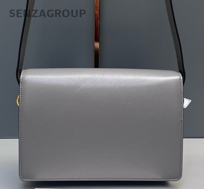 Gucci Vintage GG Ring Shoulder Bag Gray Gold Used Women Classic Designer