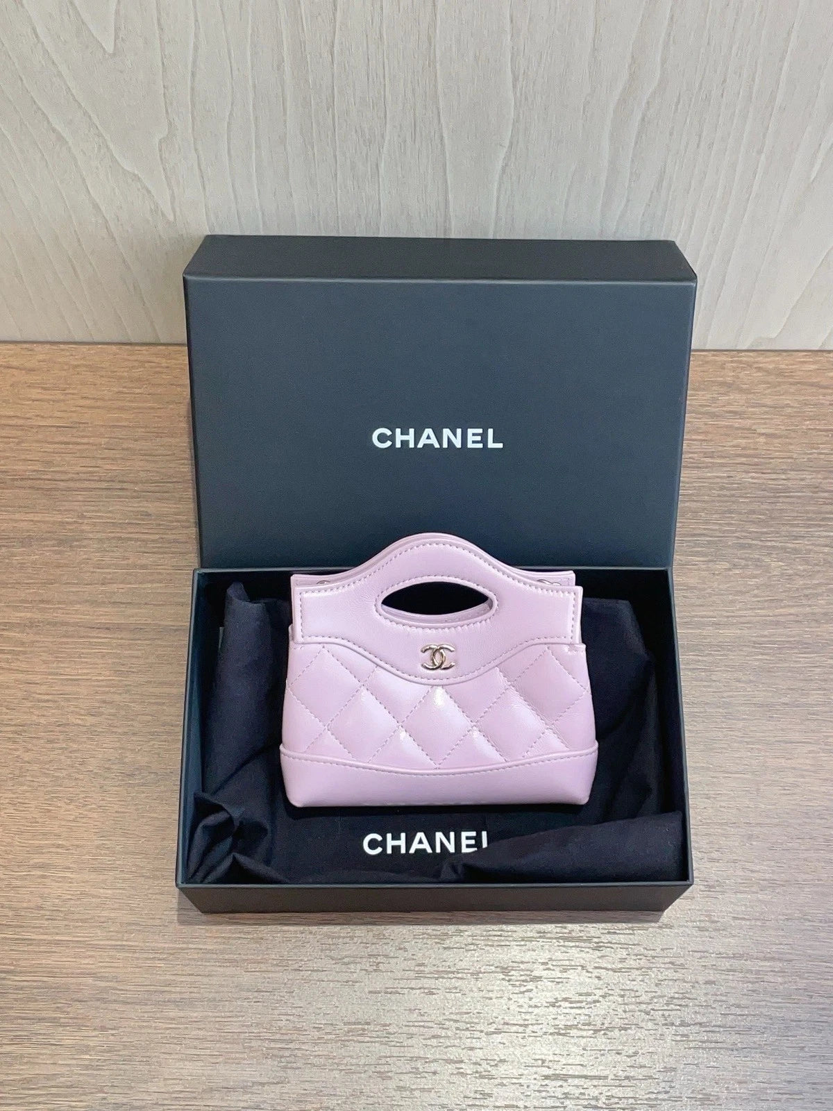 CHANEL 31 Bag Series Super Mini Handle Bag Daily Use Pink Classic