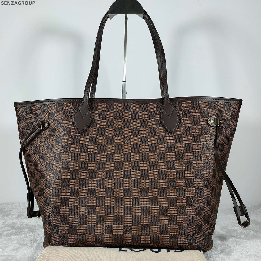 Louis Vuitton Damier Ebene Neverfull MM Tote Bag - Women's Classic Handbag