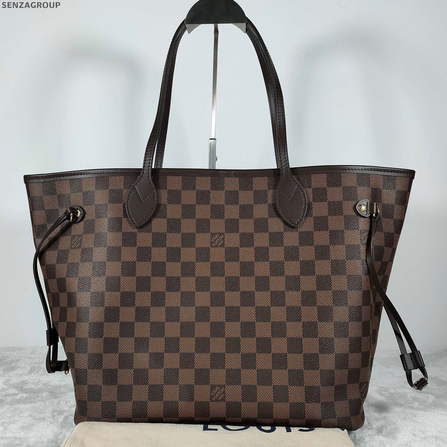 Louis Vuitton Damier Ebene Neverfull MM Tote Bag - Women's Classic Handbag