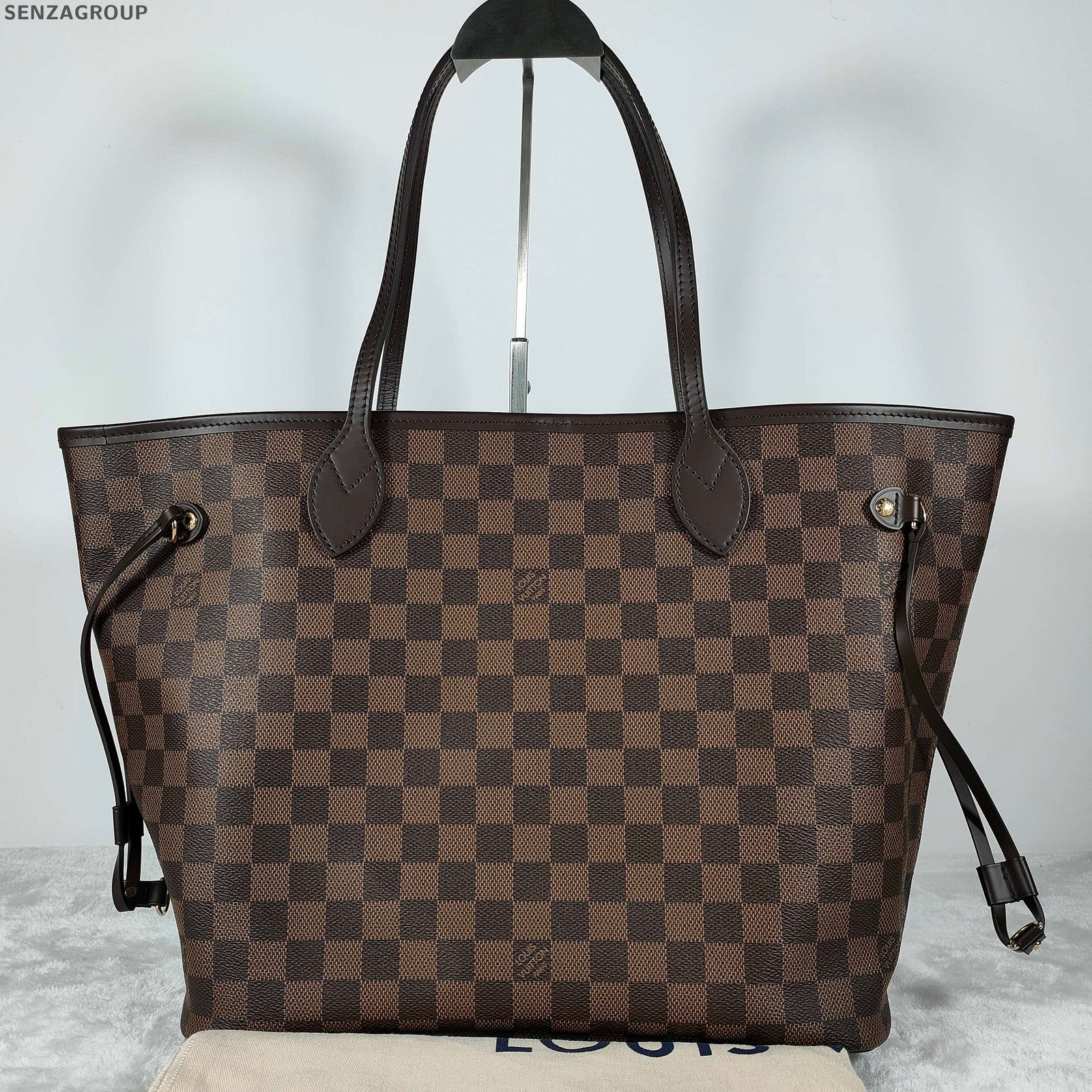 Louis Vuitton Damier Ebene Neverfull MM Tote Bag - Women's Classic Handbag