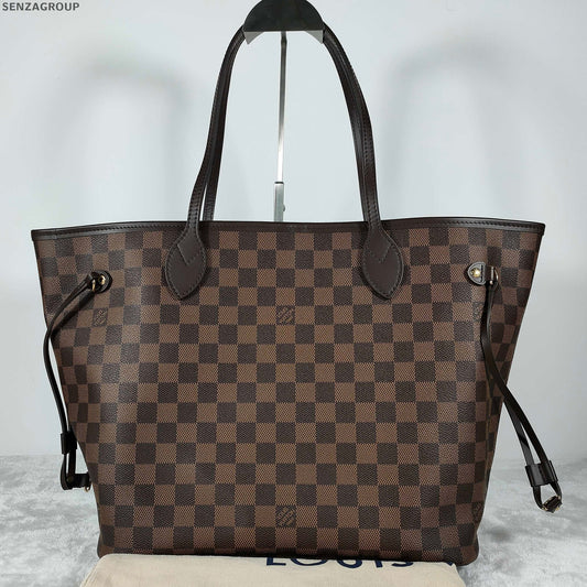 Louis Vuitton Damier Ebene Neverfull MM Tote Bag - Women's Classic Handbag