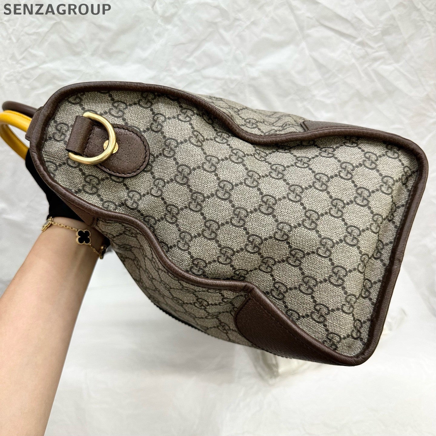 Gucci Rimowa Monogram Brown Tote Shoulder Bag Classic Women's