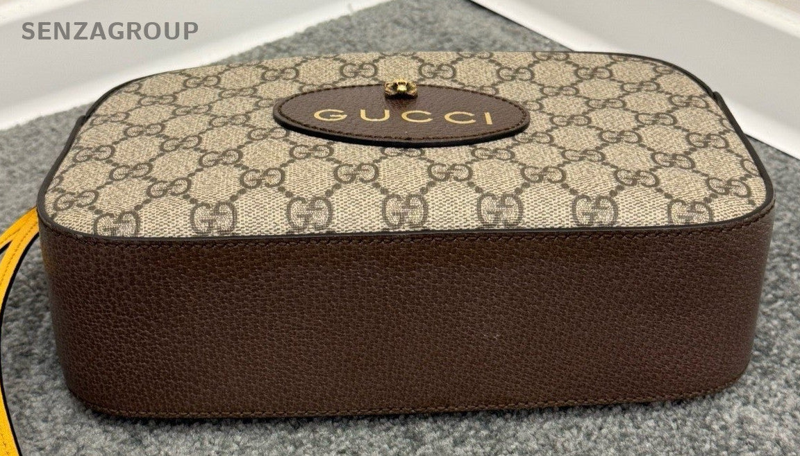 Gucci Neo Vintage Shoulder Bag Brown Gold Women Classic Designer