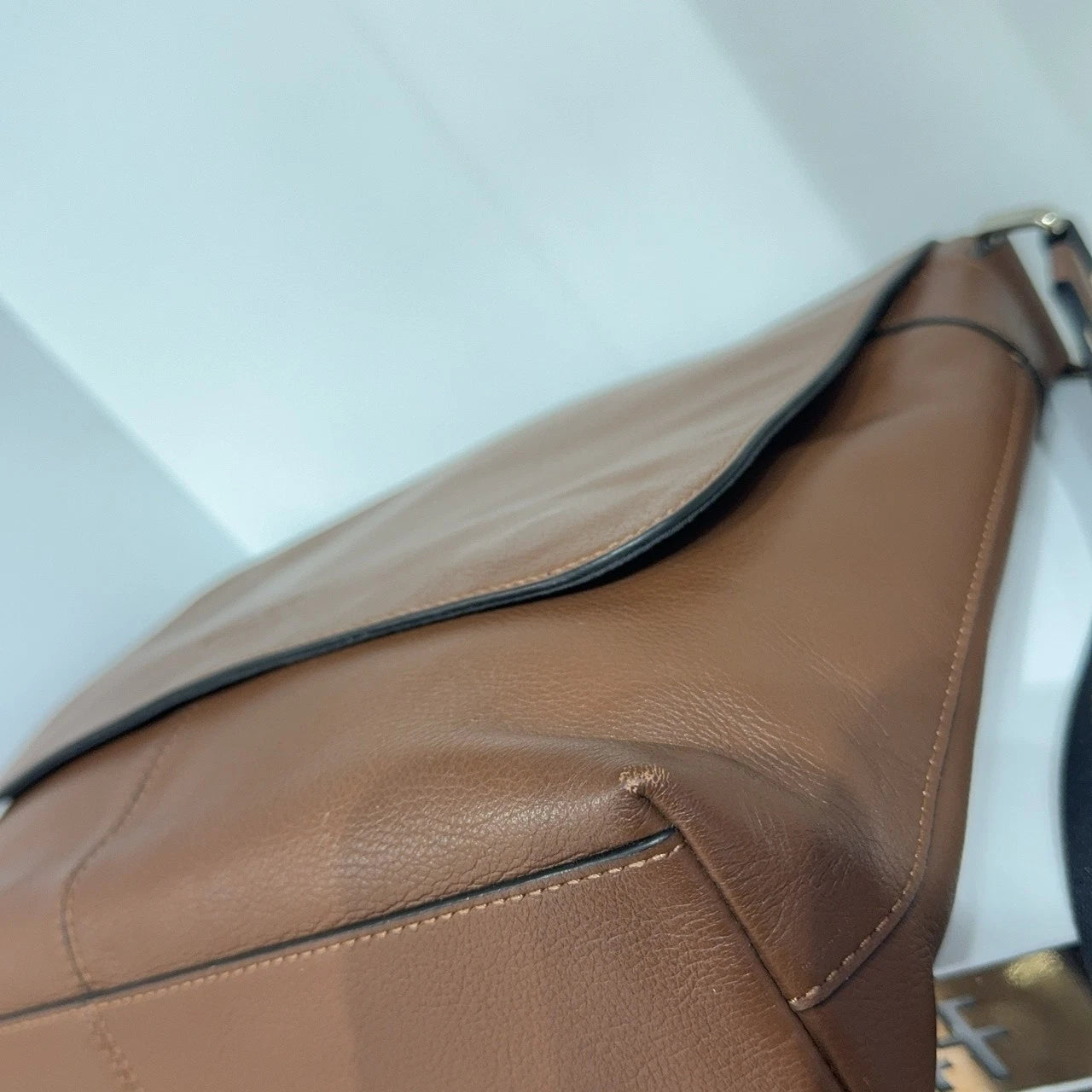 Coach Brown Leather Shoulder Crossbody Bag For Women