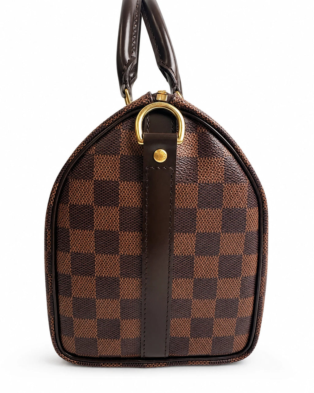 Louis Vuitton Speedy25 Canvas Damier Brown Shoulder Bag Handbag Excellent