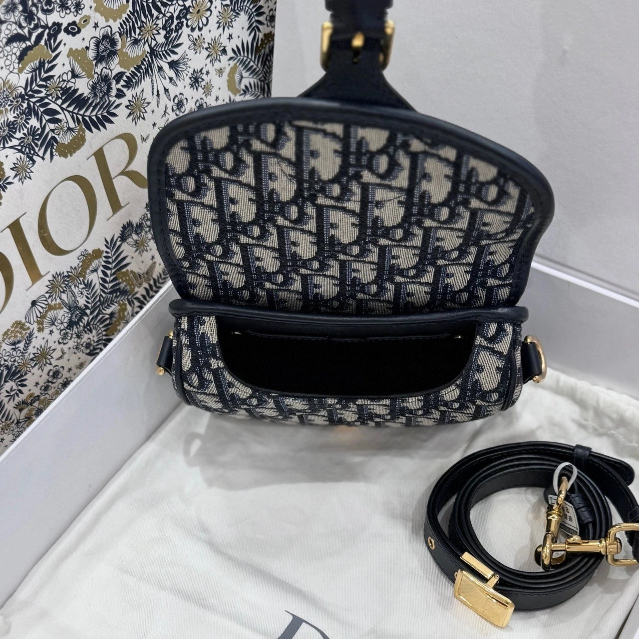 Dior Canvas Oblique Bobby Crossbody Bag For Women