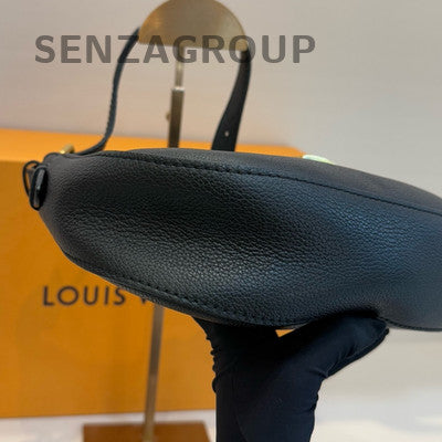 Louis Vuitton Lockit Hobo Black Gold Shoulder Bag Women Classic