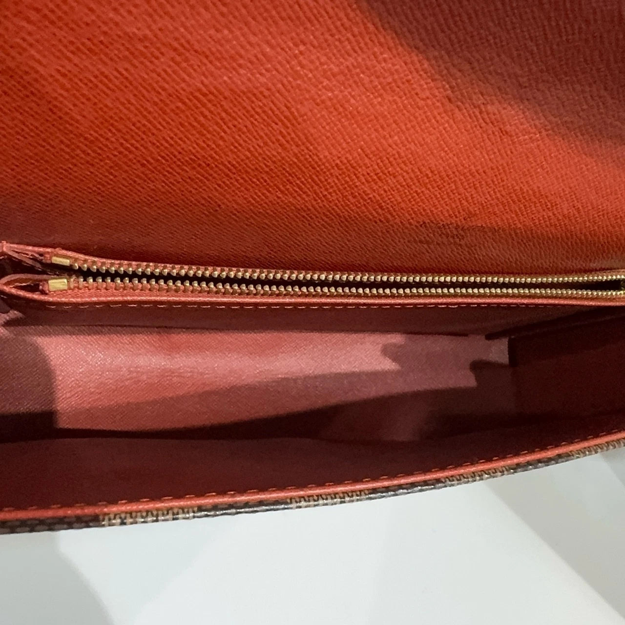 Louis Vuitton Damier Canvas Flap Shoulder Underarm Bag For Women
