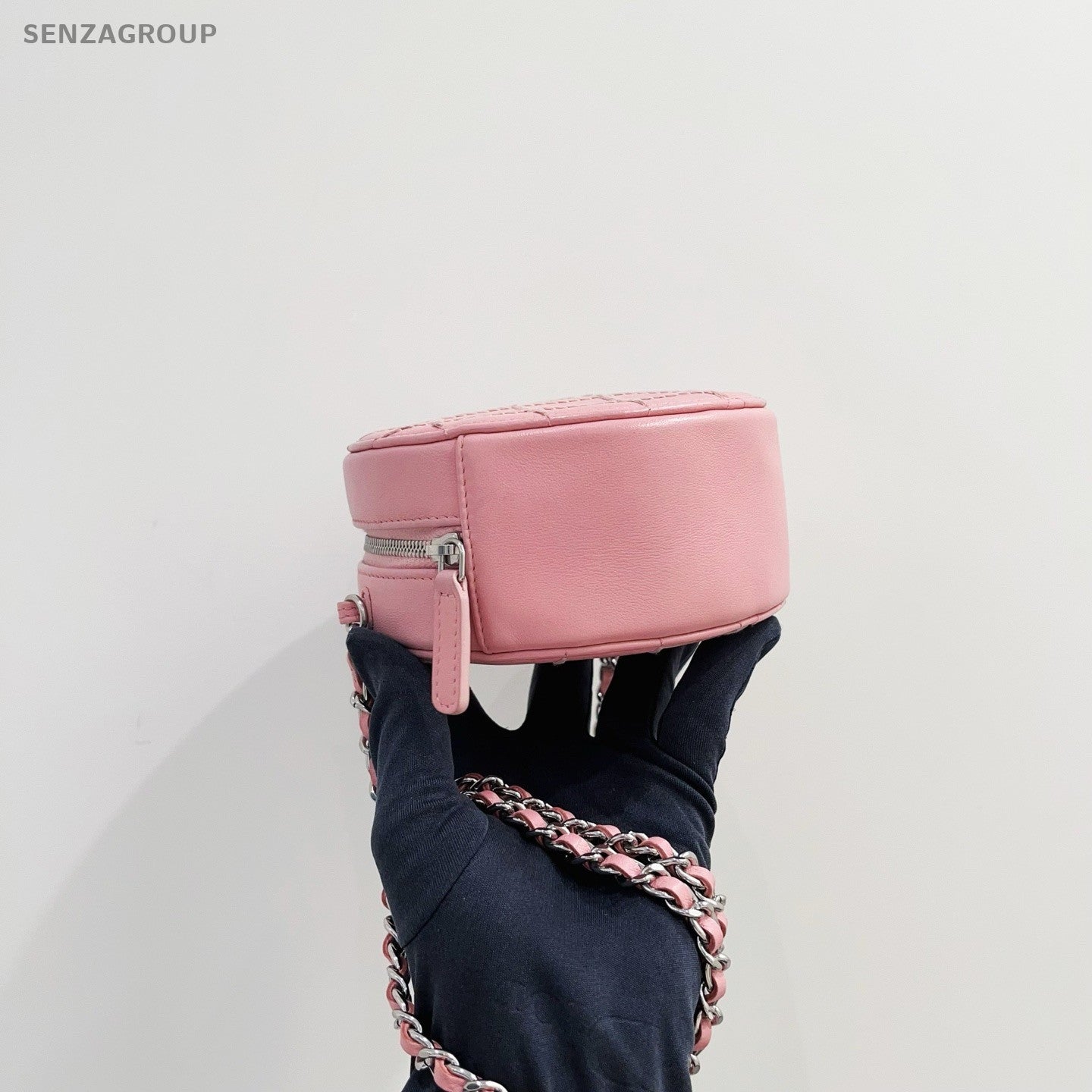 CHANEL Enamel clasp Lambskin Chain Shoulder bag Crossbody Pink Women