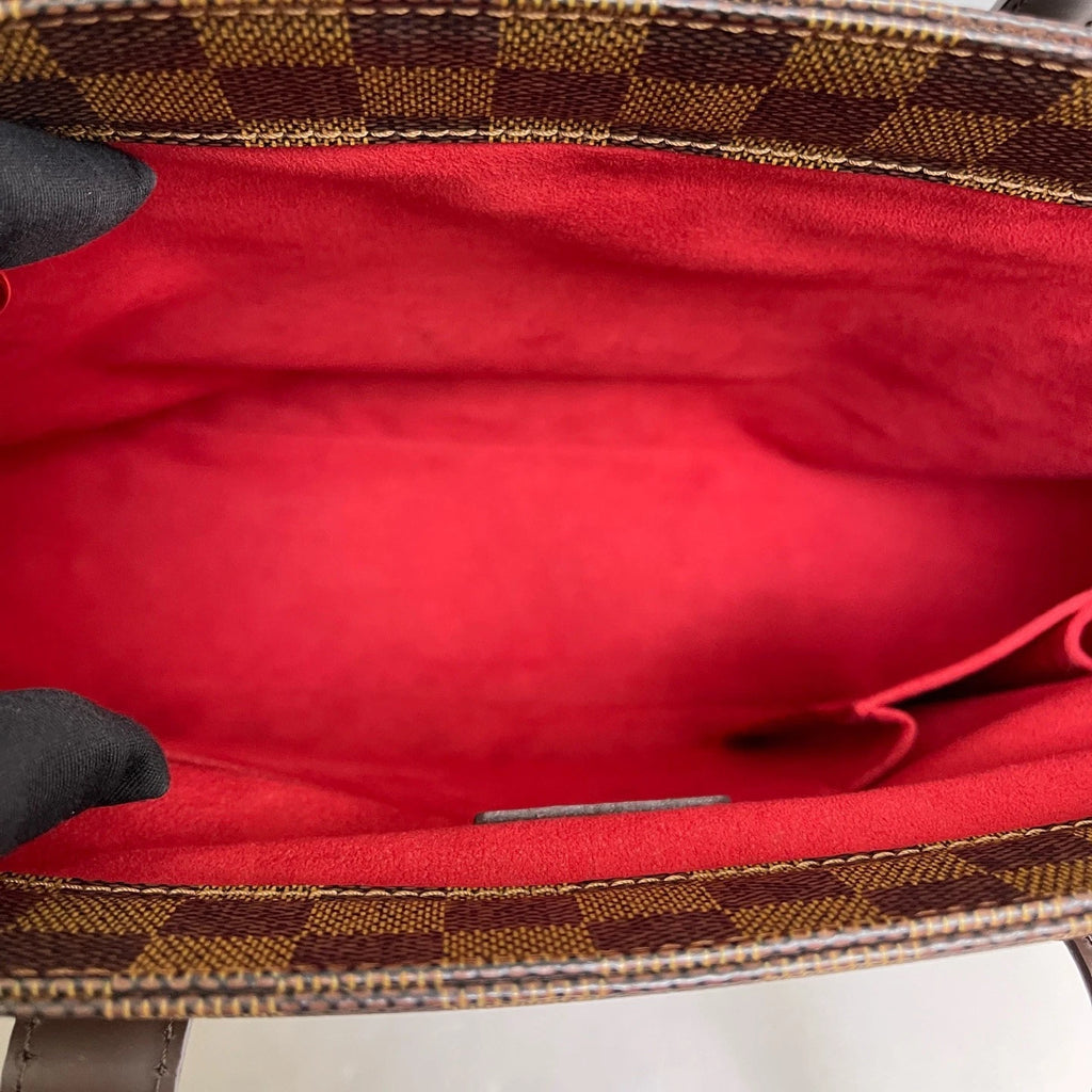 Authentic Louis Vuitton Parioli Damier Ebene Shoulder Bag Brown