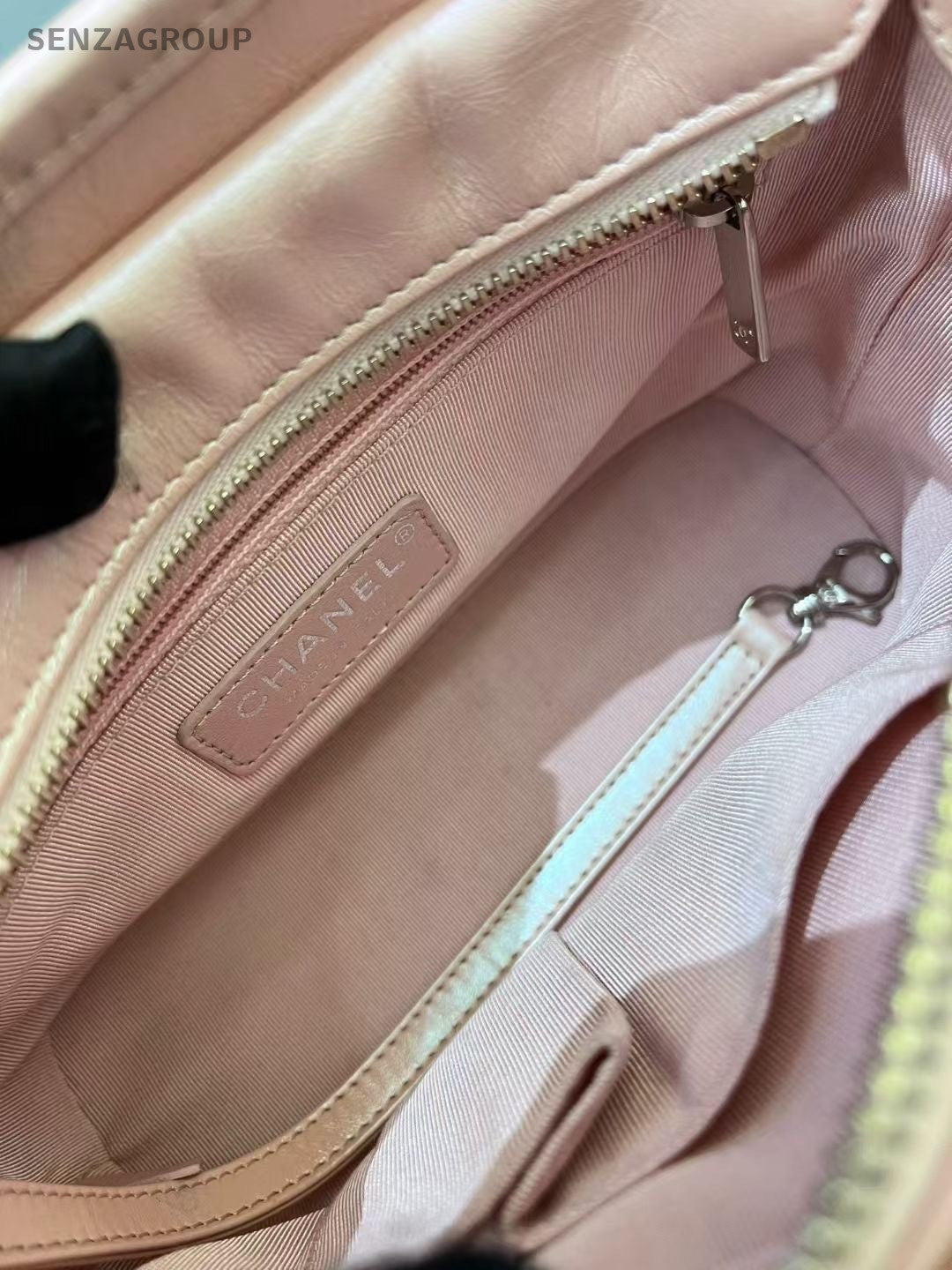 Chanel Gabrielle PM Leather Hobo Bag Shoulder Crossbody Bag Women Pink