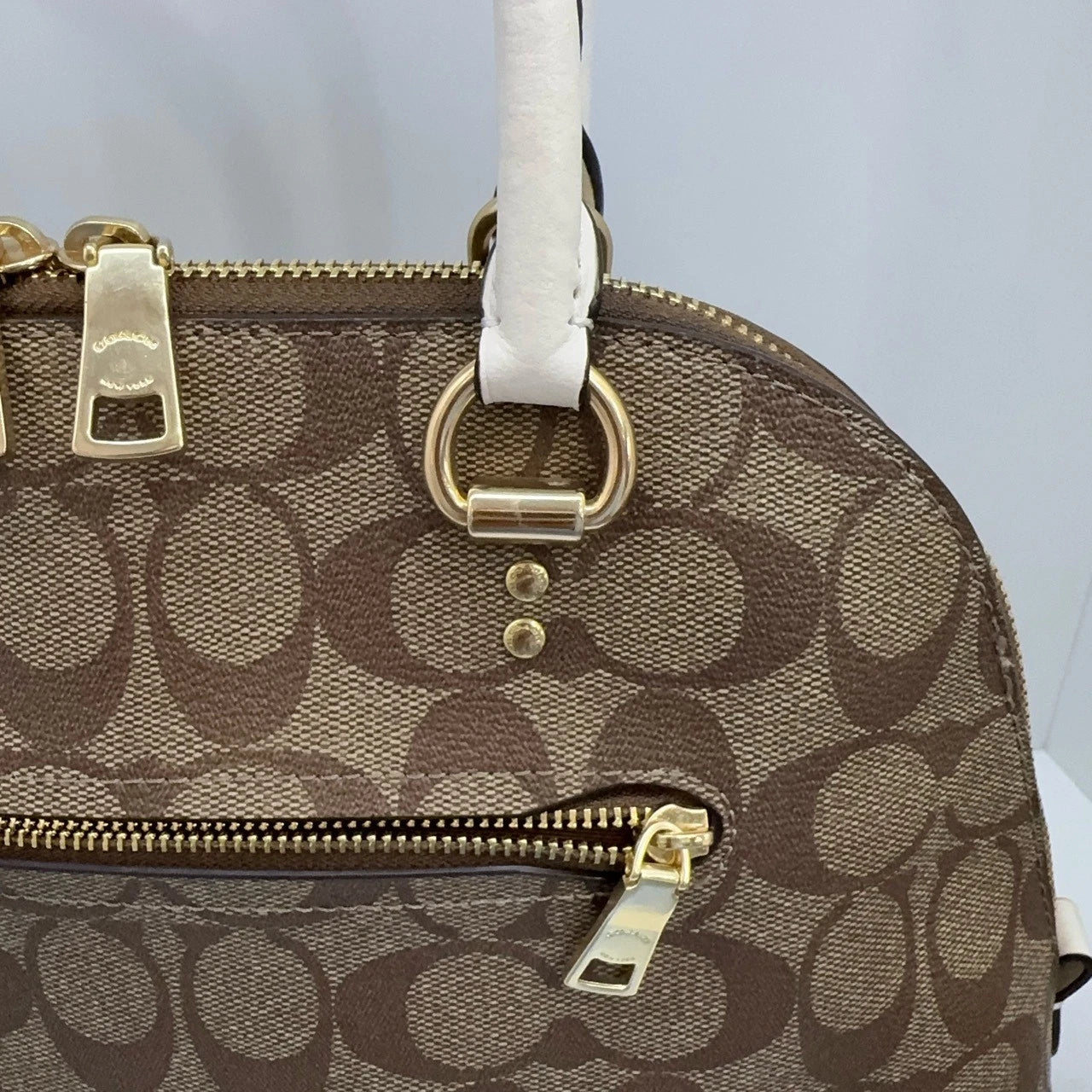 Coach Katy Classic Monogram Canvas Handbag Crossbody Women