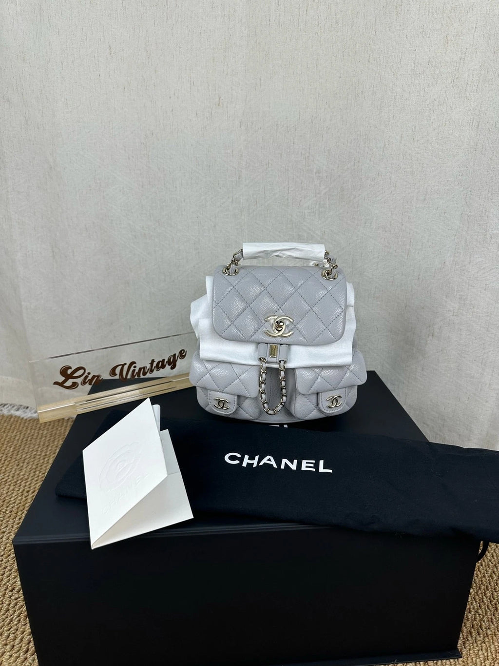 CHANEL Duma Quilted Leather Backpack For Women