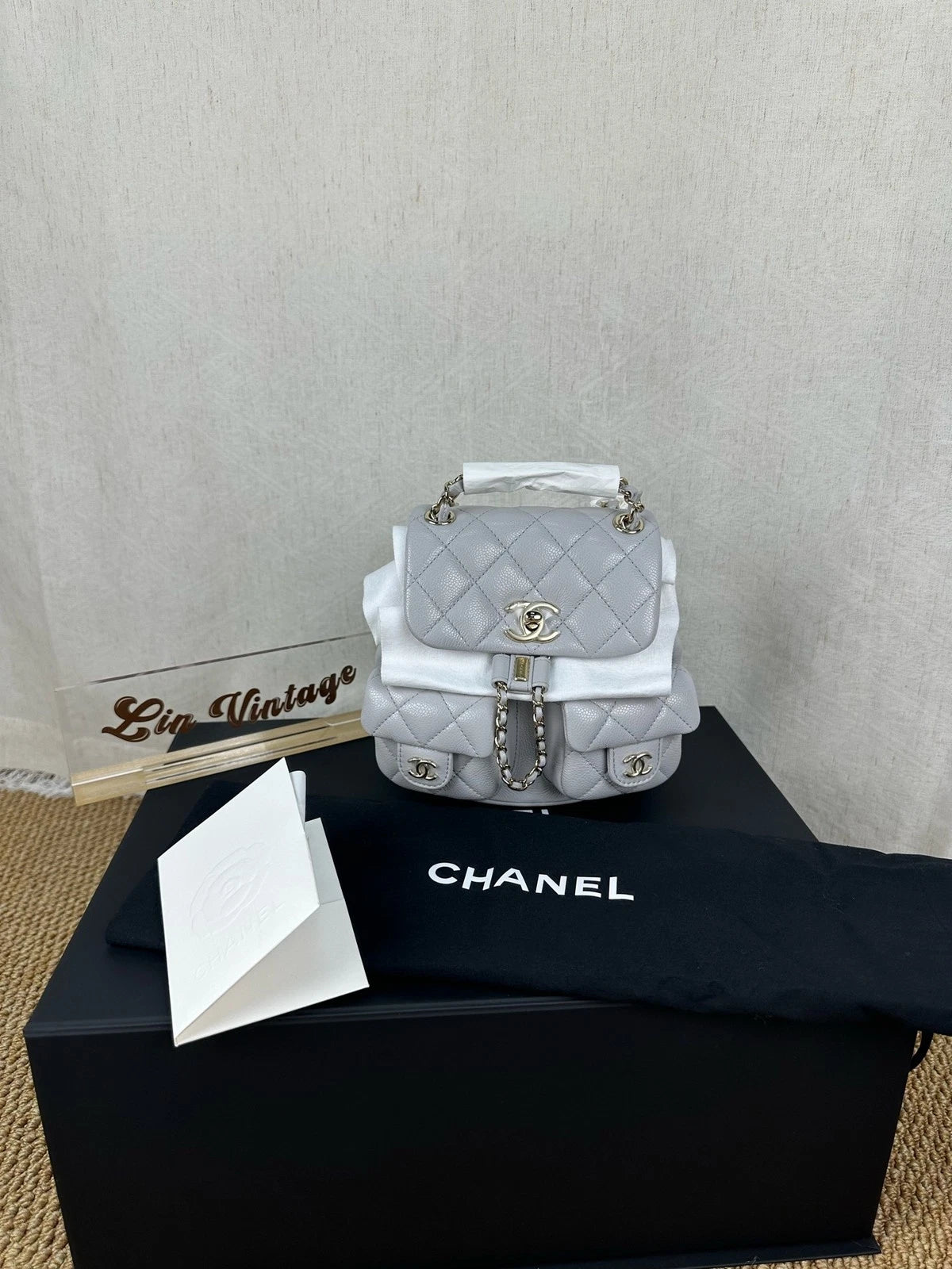 CHANEL Duma Quilted Leather Backpack For Women