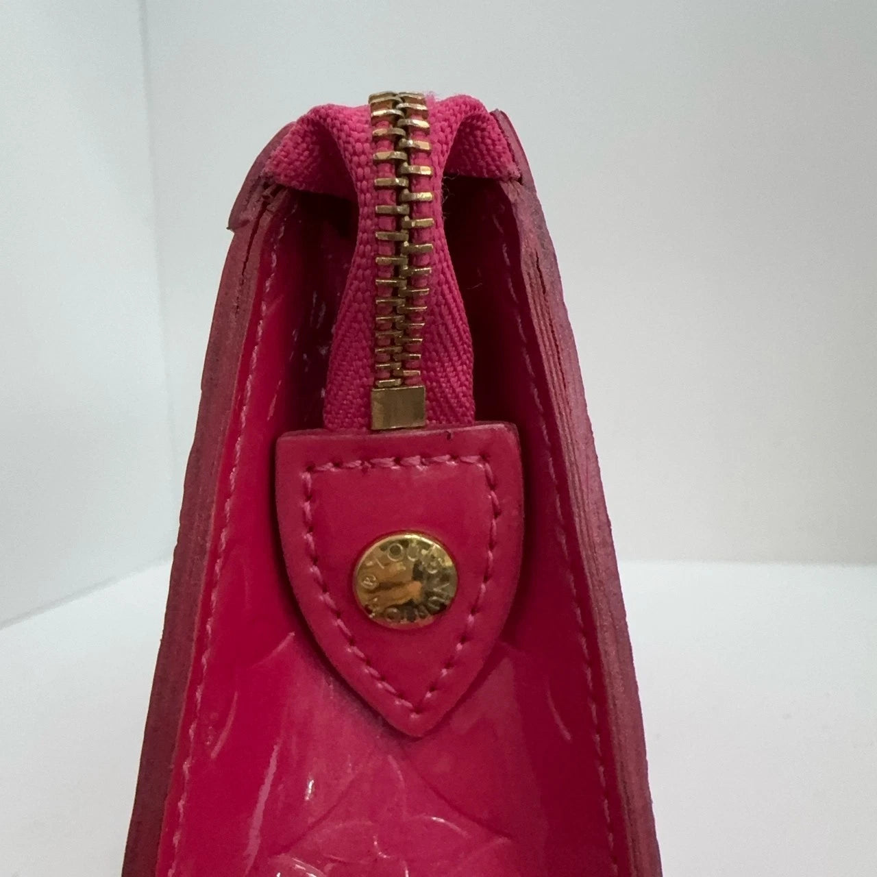 Louis Vuitton Pink Patent Leather Mini Clutch Box Bag For Women