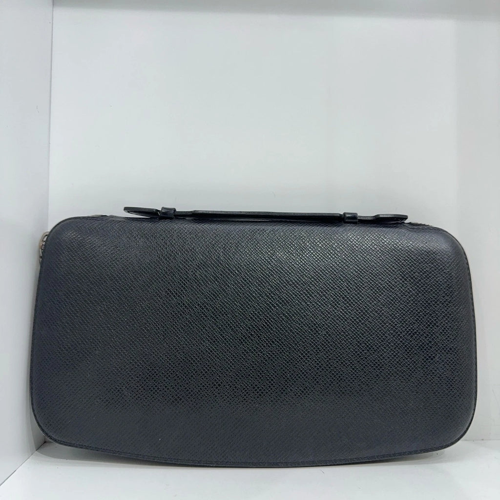 Louis Vuitton Black Leather Clutch Wallet Card Holder For Women