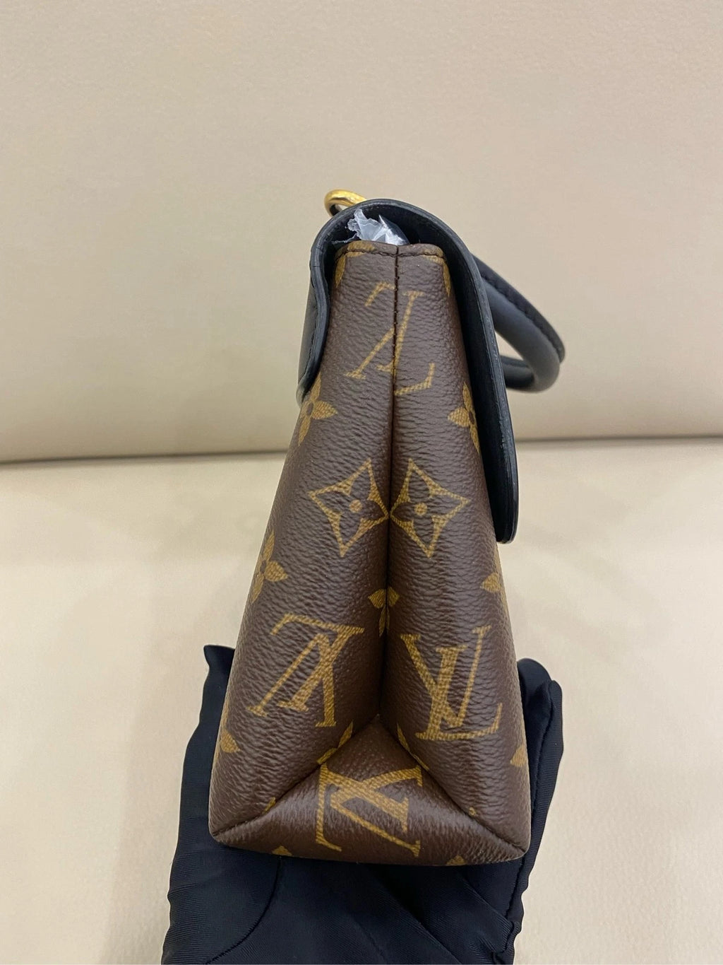 Louis Vuitton Locky BB Black Canvas Handbag Crossbody Bag Women