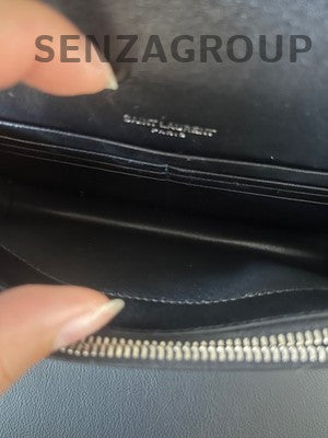 Saint Laurent YSL Kate Small Tassel Chain Crossbody Bag Black Silver