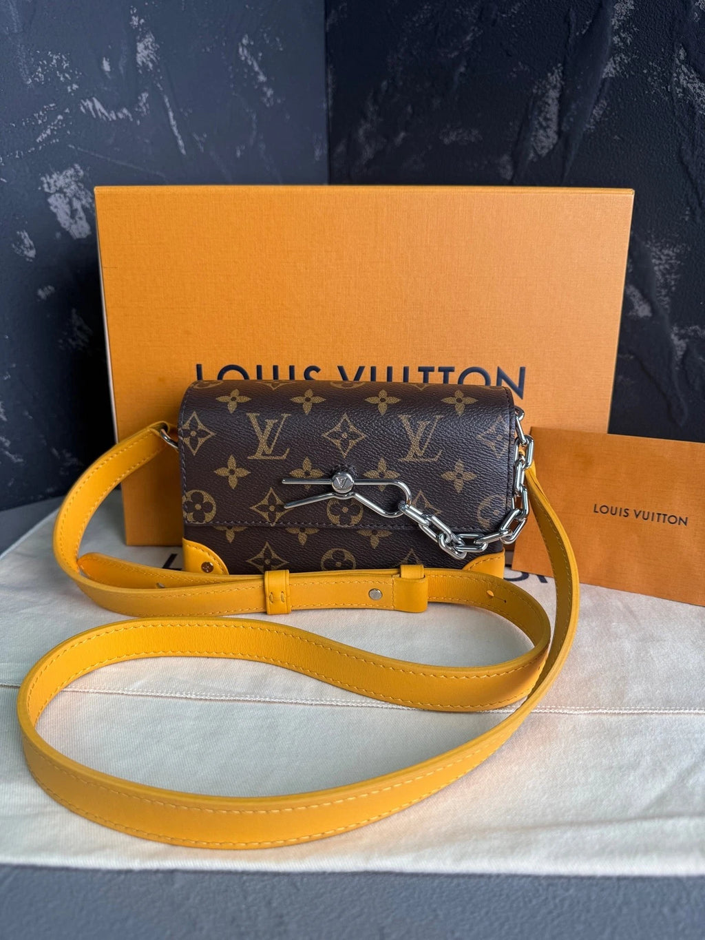 Louis Vuitton Monogram Canvas Steamer Crossbody Shoulder Bag Women